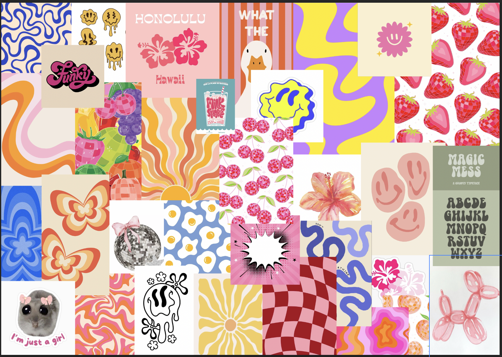 Funky moodboard